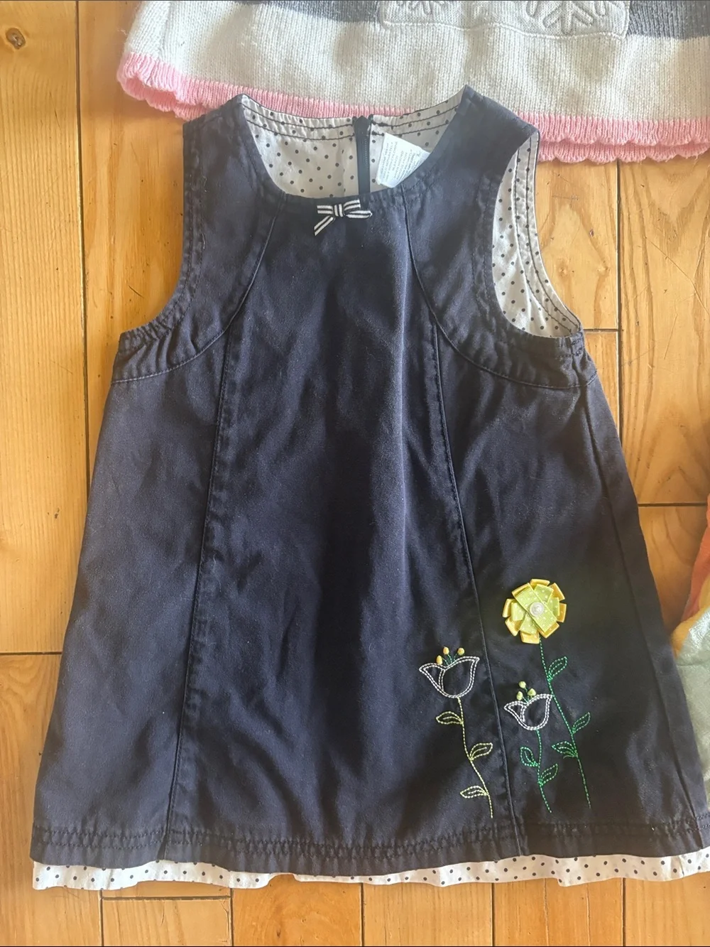 Vintage Gymboree Dress and others- Gray, Light Blue, Navy, Multicolor Stripes